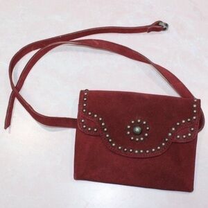 Free People Terracotta Studded Crossbody Bag